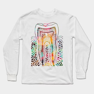 Tooth Structure Long Sleeve T-Shirt